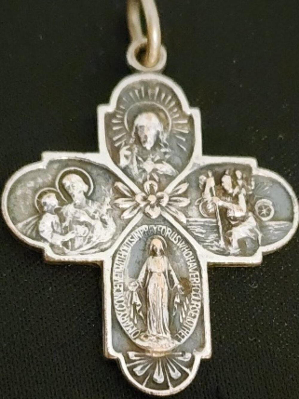 Vintage 4-Way Catholic Medal